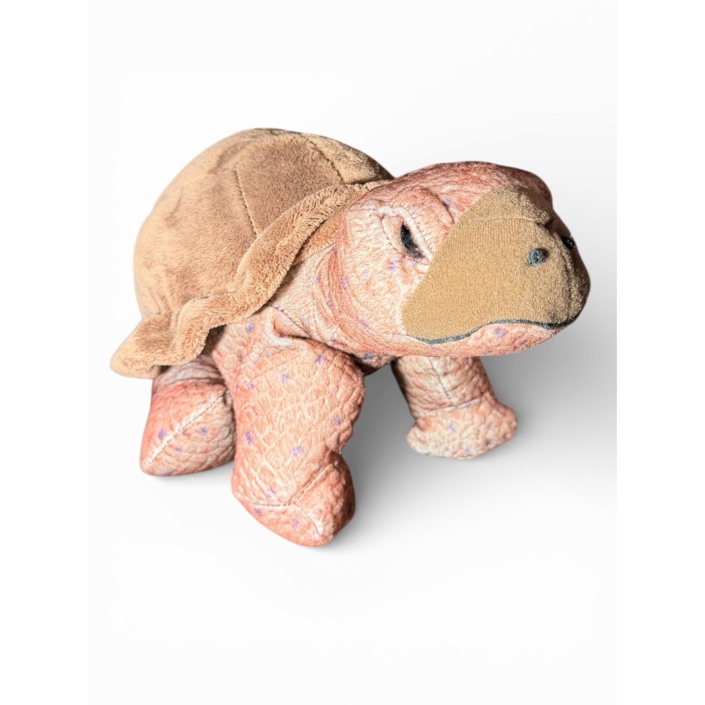 Wild Republic Tortoise Plush Stuffed Animal Realistic Brown Land Turtle Toy